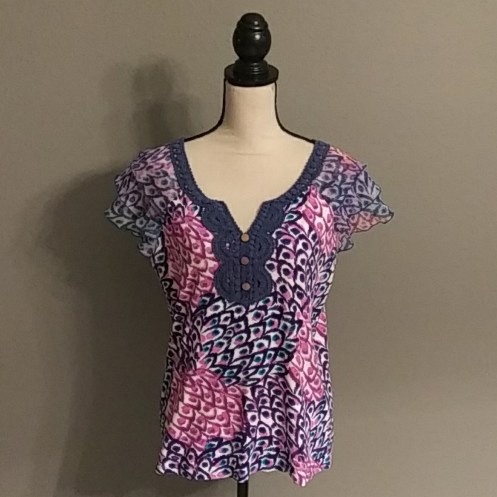**BUY 2 GET 1 FREE**   Caribbean Joe Top Size Medium